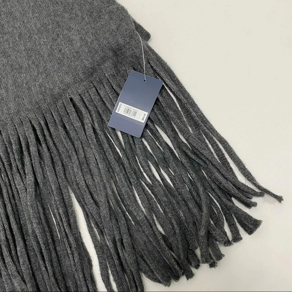 Lucky Brand Solid Brushed Scarf Dark Gray Soft Cozy Winter Preppy One size - Picture 5 of 7